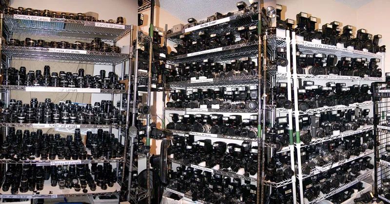 胶片单反相机 狂热胶片机粉丝一次性出售1750部胶片相机和镜头 总价超40万元