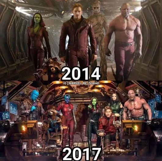 银河护卫队漫画 入了银河护卫队，再美的颜你都得藏着…