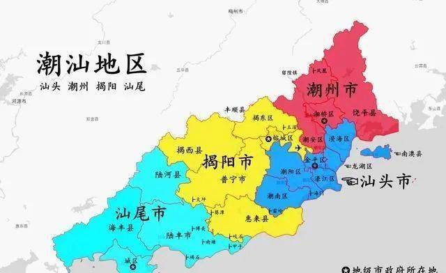 揭阳及附近市地图_广东省揭阳市_南湖省深厦市