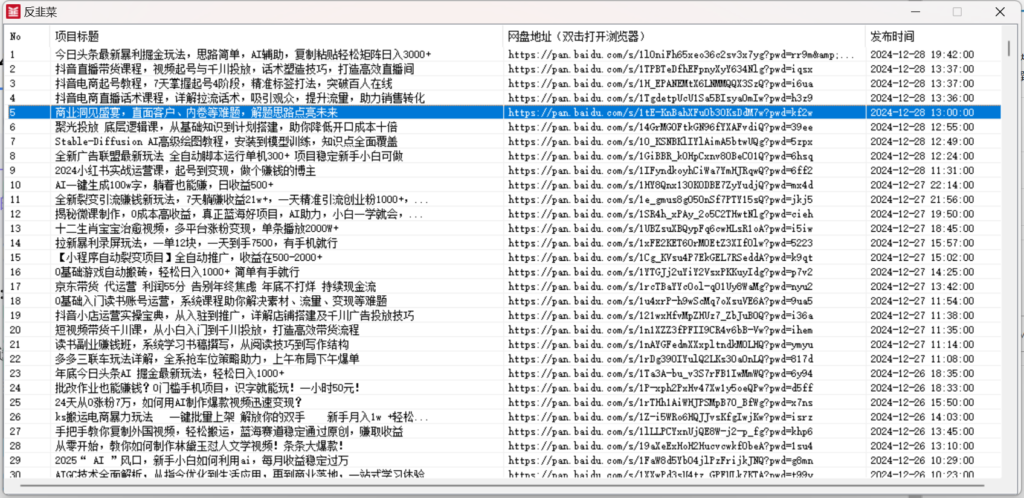 反韭菜 v1.0 割韭菜网创项目合集